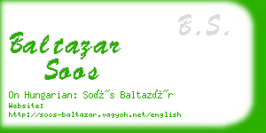 baltazar soos business card